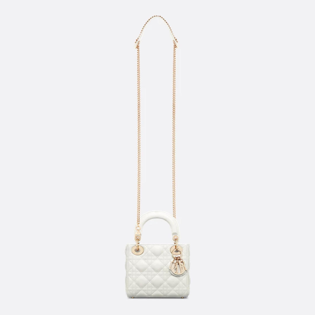Mini Lady DR White Bag