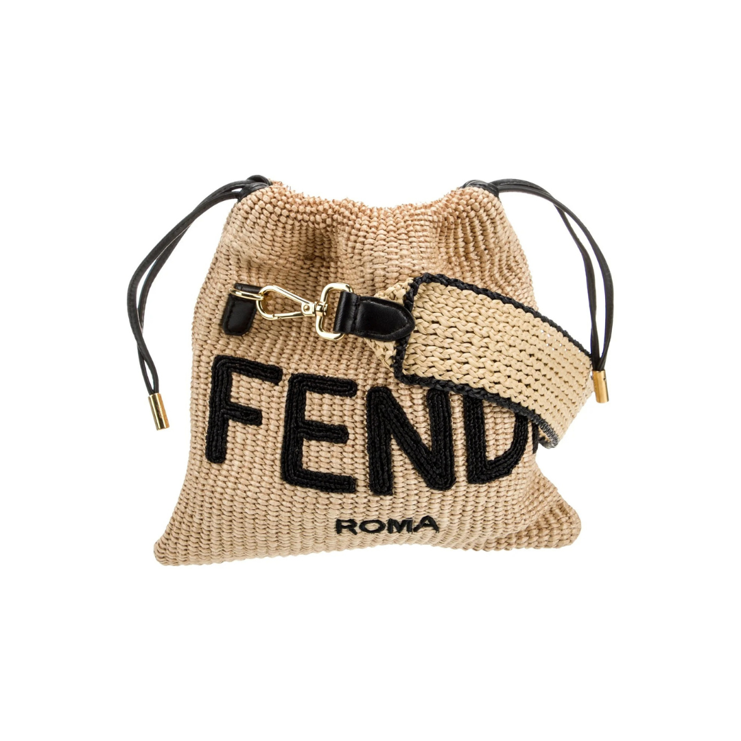 FD Small Raffia Handbag