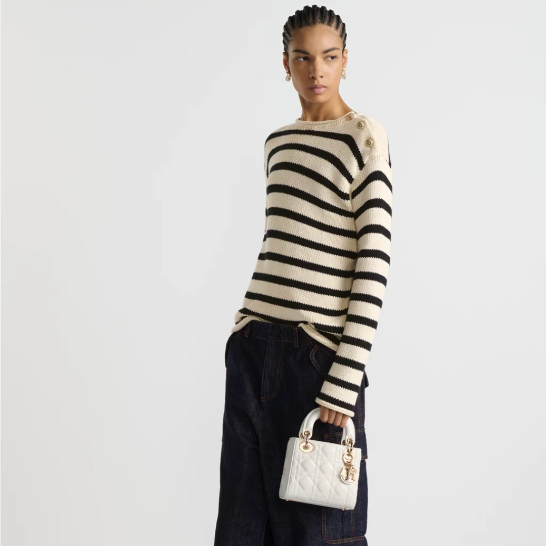 Mini Lady DR White Bag