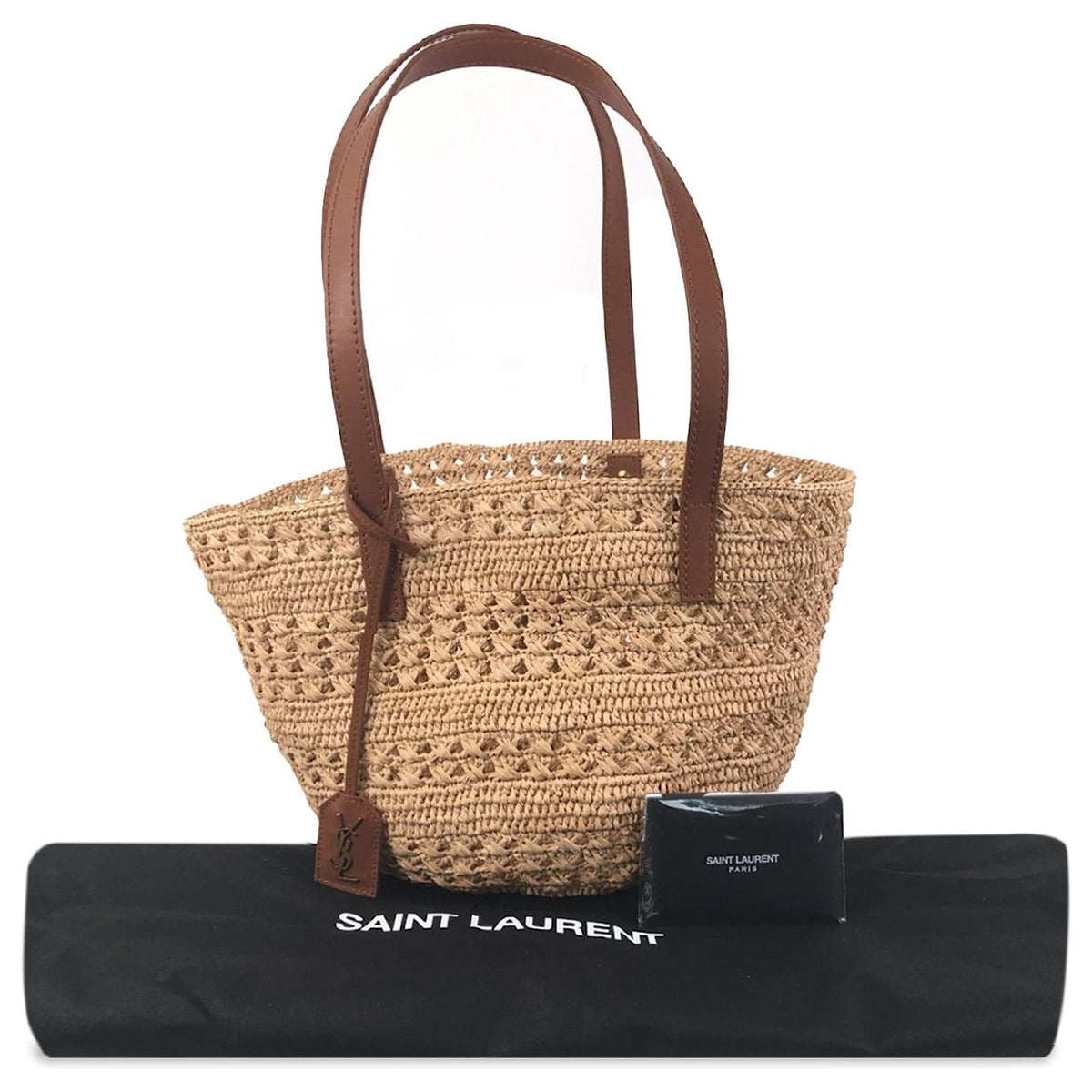 Yves SL Raffia Handbag