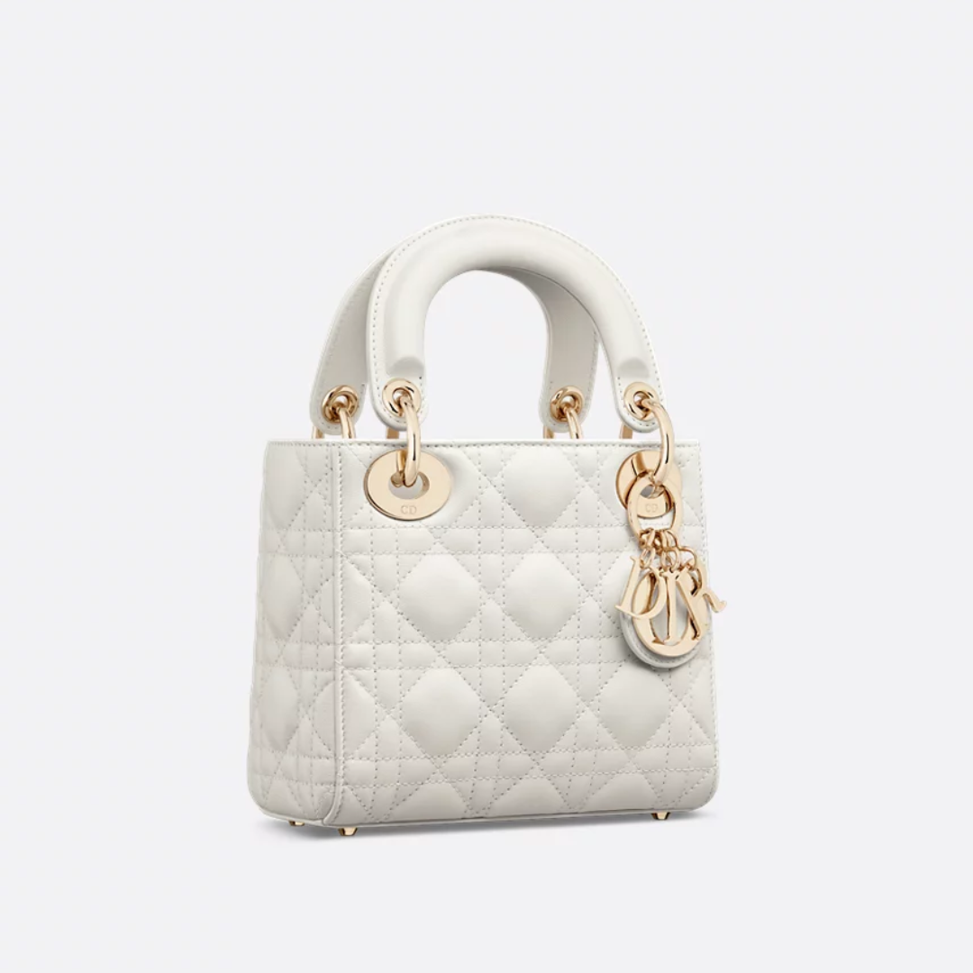 Mini Lady DR White Bag