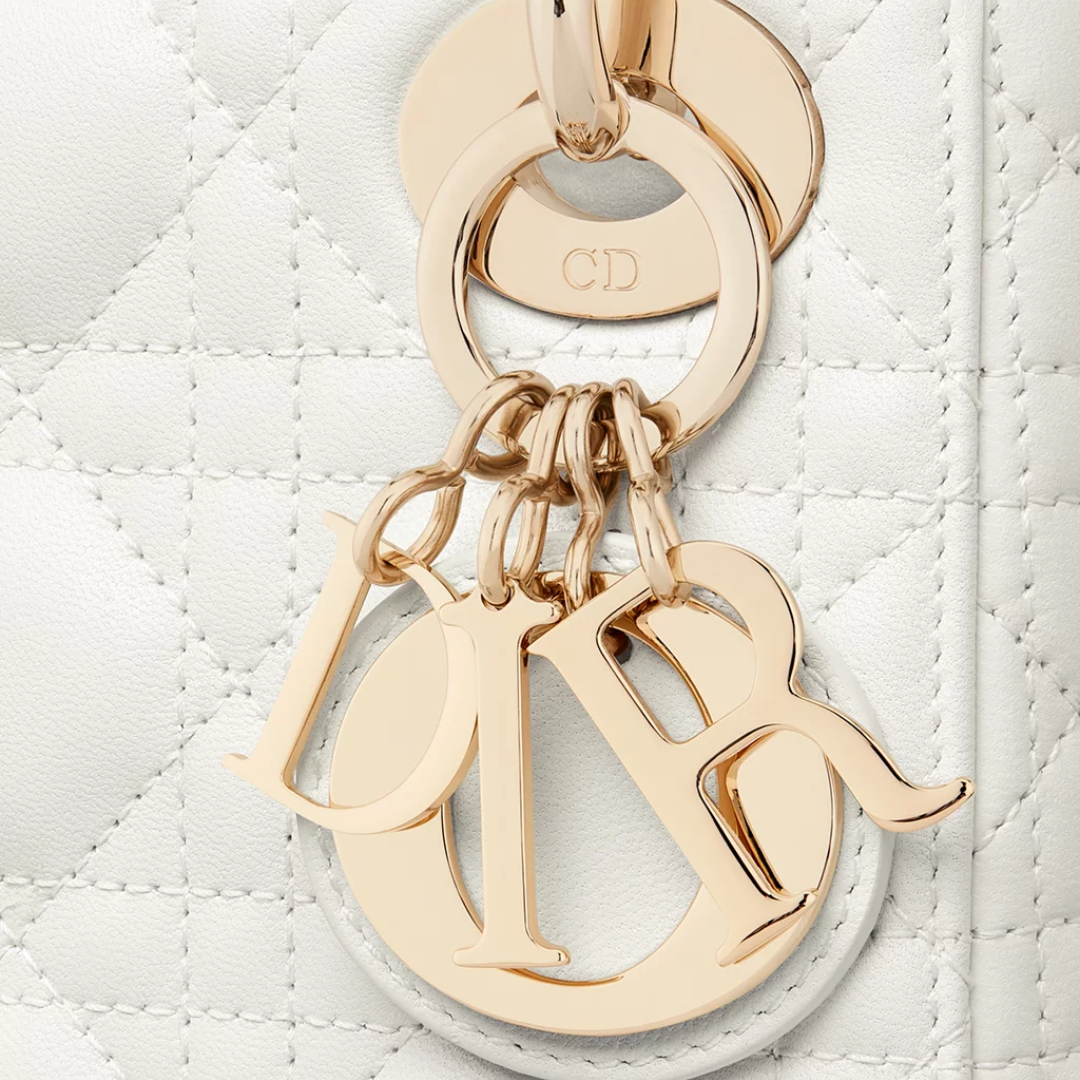 Mini Lady DR White Bag
