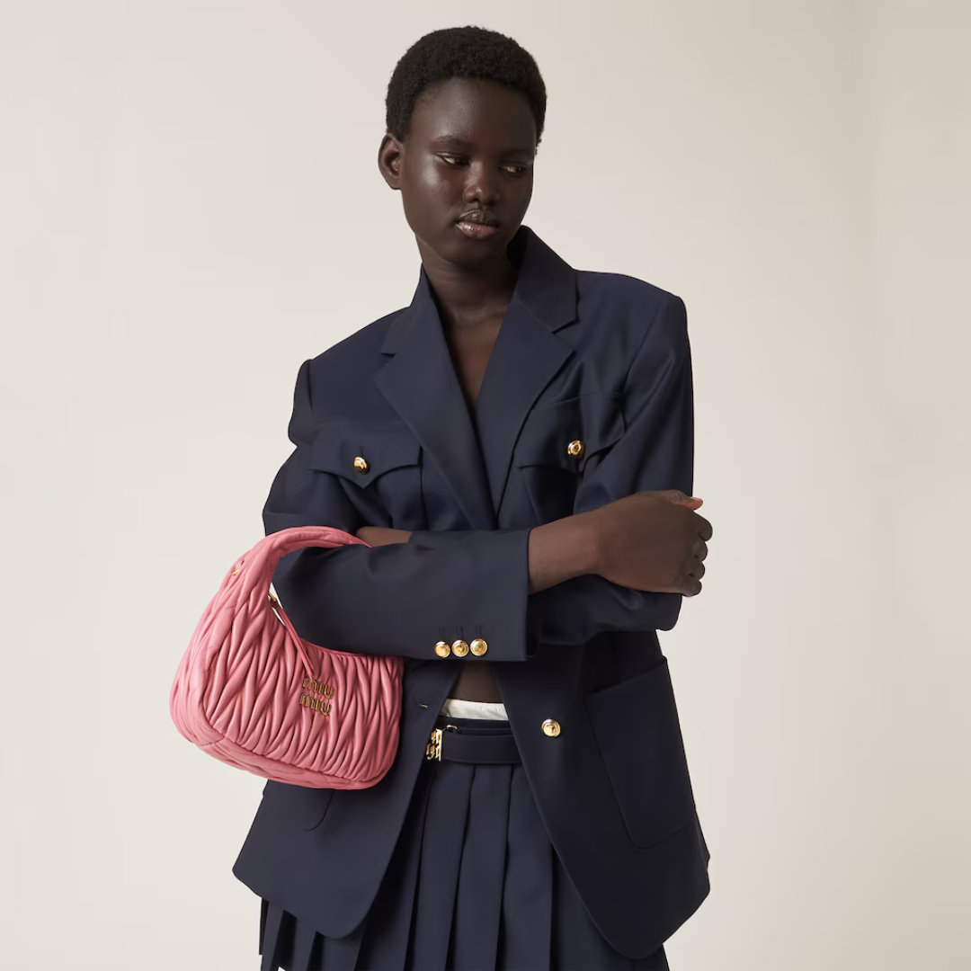 MM Wander Shoulder Bag In Matelassé Nappa Leather