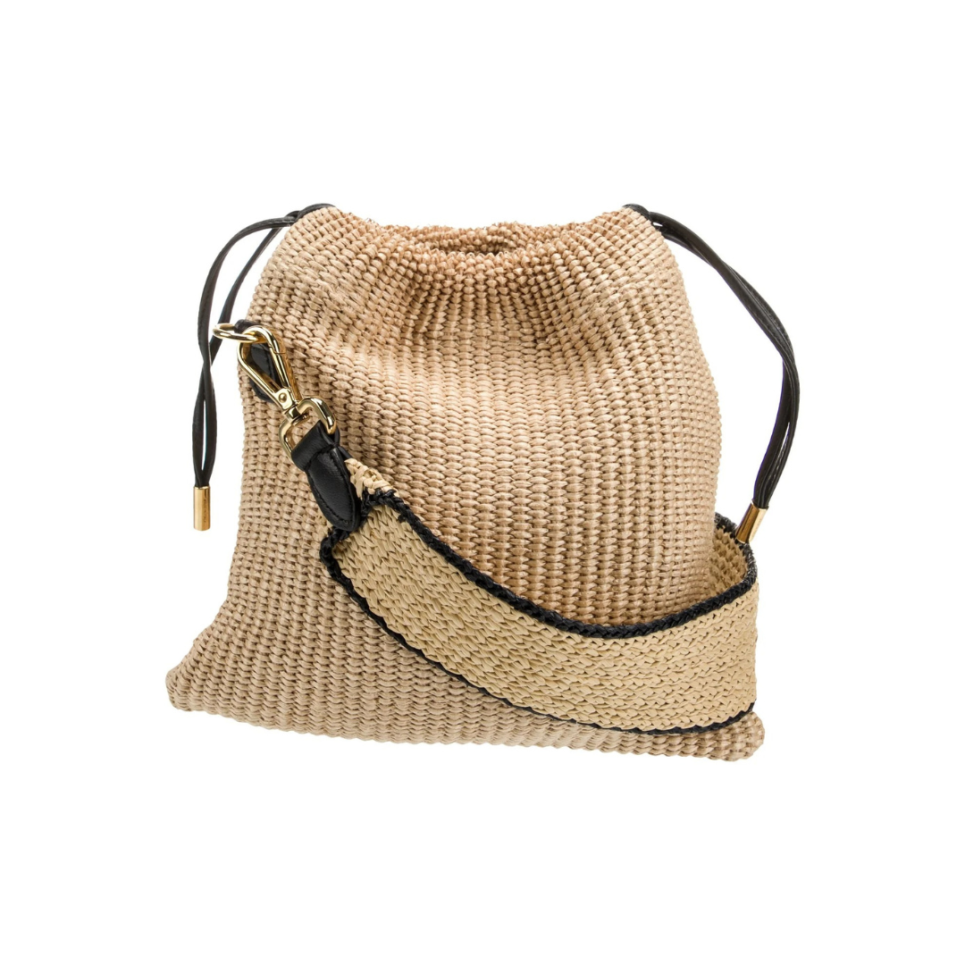 FD Small Raffia Handbag