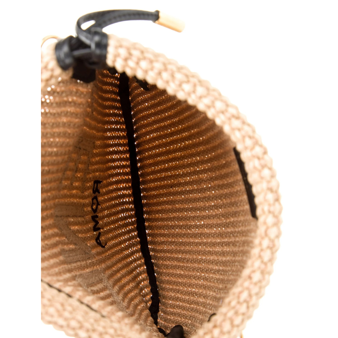FD Small Raffia Handbag