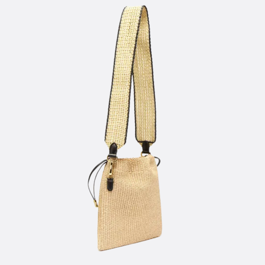 FD Small Raffia Handbag
