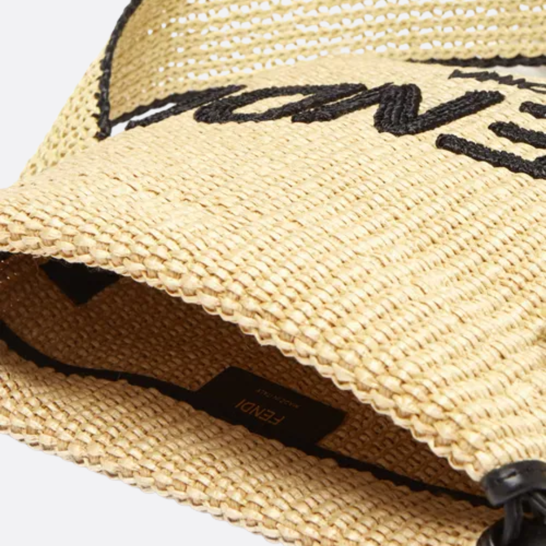 FD Small Raffia Handbag