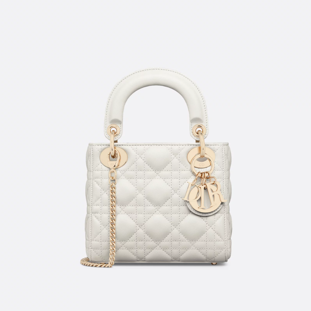 Mini Lady DR White Bag