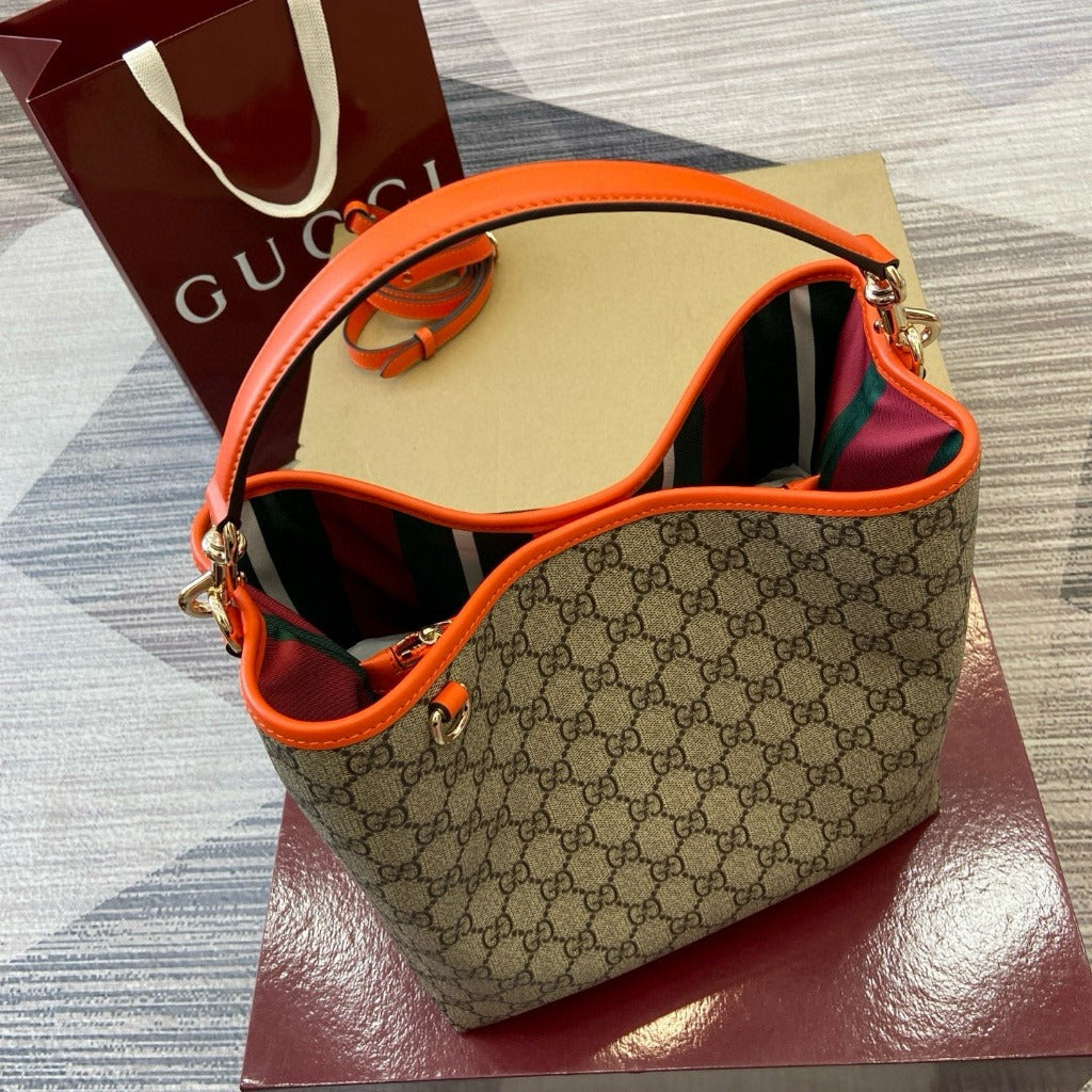 GC – Medium Bucket Bag With Gg Emblem
